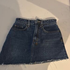 Ksubi Blue A-Line Mini Skirt Casual